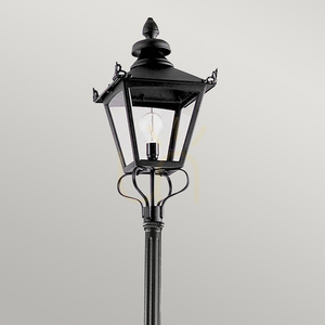 Elstead Grampian GP1-BLACK fekete kerti lámpaoszlop E27 278 cm small 1