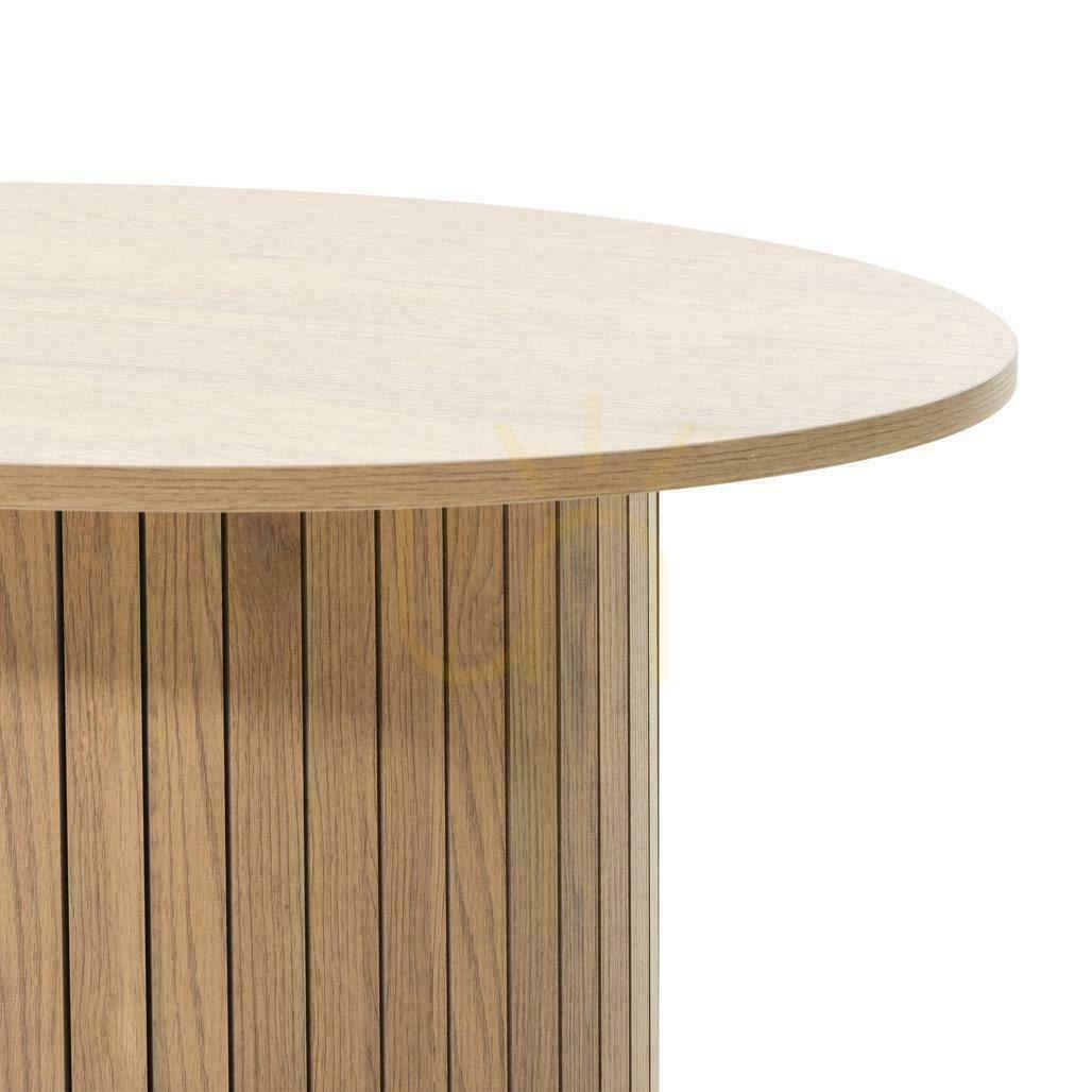 Kilátás Dohányzóasztal 80 cm UNANIME tölgyfa Lamellákkal Dohányzóasztal 80 cm UNANIME tölgyfa Lamellákkal