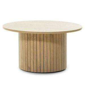Dohányzóasztal 80 cm UNANIME tölgyfa Lamellákkal 0 Dohányzóasztal 80 cm UNANIME tölgyfa Lamellákkal small 0