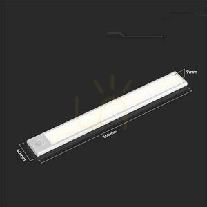 V-TAC 1.5W LED-es szekrény alatti lámpatest ezüst mozgásérzékelő USB töltés 30cm VT-8141 3000K 110lm 5 V-TAC 1.5W LED-es szekrény alatti lámpatest ezüst mozgásérzékelő USB töltés 30cm VT-8141 3000K 110lm small 5