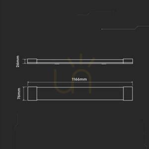 V-TAC 40W LED felszíni lineáris lámpatest 120cm 110Lm/W VT-8340 3000K 4300lm 3 év garancia 3 év garancia 4 V-TAC 40W LED felszíni lineáris lámpatest 120cm 110Lm/W VT-8340 3000K 4300lm 3 év garancia 3 év garancia small 4