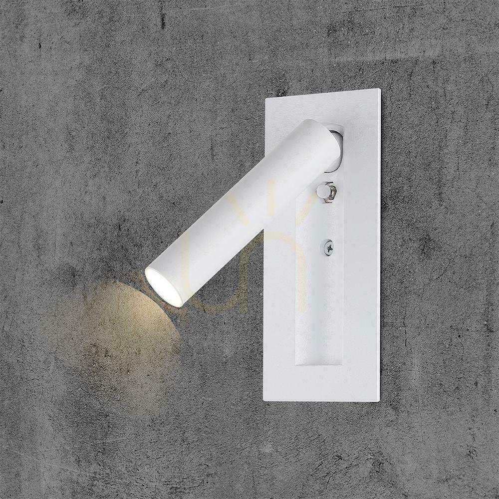 Kijelző LED-es lámpatest V-TAC 2W COB CREE fali lámpa fehér hotel ágykapcsoló VT-88061-W 3000K 76lm LED-es lámpatest V-TAC 2W COB CREE fali lámpa fehér hotel ágykapcsoló VT-88061-W 3000K 76lm