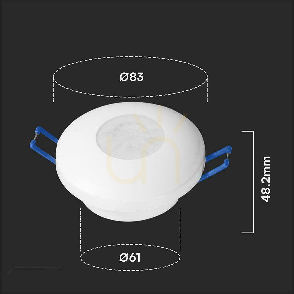 Előnézet 360st infravörös mozgásérzékelő felszíni / süllyesztett 2in1 fehér 600W LED V-TAC VT-81044 5 év garancia 360st infravörös mozgásérzékelő felszíni / süllyesztett 2in1 fehér 600W LED V-TAC VT-81044 5 év garancia