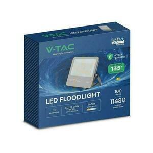 LED projektor V-TAC CREE CHIP 100W 135lm/W fekete ház kábel 1m IP65 VT-44101 3000K 13500lm 6 év garancia 6 év garancia small 4