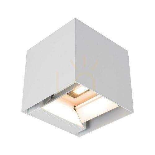 Jelölje be V-TAC 9W LED COB napelemes fali lámpatest fehér kocka 15x15cm IP65 mozgásérzékelő VT-409CCT 3000K-4000K-5000K 800lm