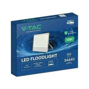 LED projektor V-TAC 300W 115lm/W fekete ház kábel 1m IP65 VT-44003 6500K 34440lm 6 év garancia small 3