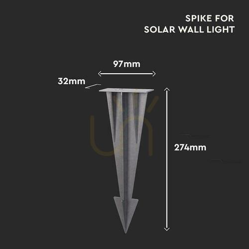 Jelölje be VT-409-es lámpatestek földre rögzítése 100x35x274mm szürke antracit VT-12050-DG