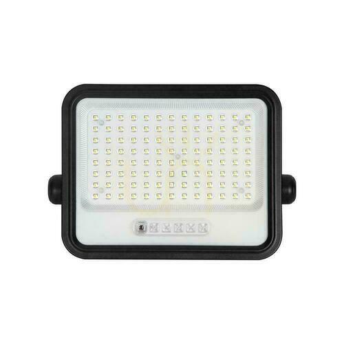 Jelölje be V-TAC 200W CCT napelemes LED projektor távoli automatikus időzítő IP65 fekete VT-204W 1700lm 3 év garancia