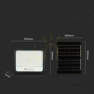 V-TAC 300W CCT napelemes LED projektor távvezérlésű automatikus időzítő IP65 fekete VT-304W 2400lm 3 év garancia small 4