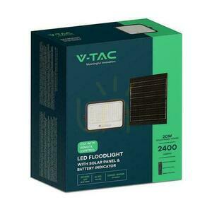 V-TAC 300W CCT napelemes LED projektor távvezérlésű automatikus időzítő IP65 fekete VT-304W 2400lm 3 év garancia small 5
