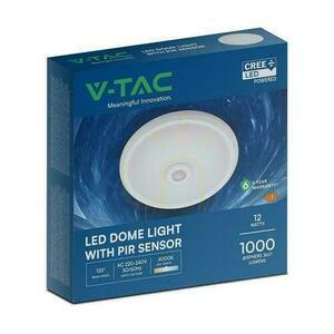 LED plafond V-TAC CREE CHIP 12W mozgásérzékelő VT-13 4000K 900lm 6 év garancia small 5