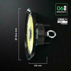 V-TAC LED UFO magas öböl CREE CHIP IP65 ALU lámpatest 135Lm/W 100W VT-91102 6500K 13500lm 6 év garancia 6 év garancia 1 V-TAC LED UFO magas öböl CREE CHIP IP65 ALU lámpatest 135Lm/W 100W VT-91102 6500K 13500lm 6 év garancia 6 év garancia small 1