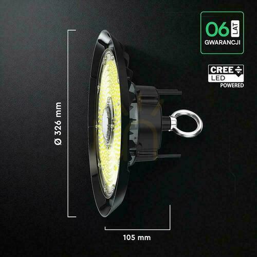 Jelölje be V-TAC LED UFO magas öböl CREE CHIP IP65 ALU lámpatest 155Lm/W 200W VT-91202 6500K 31000lm 6 év garancia
