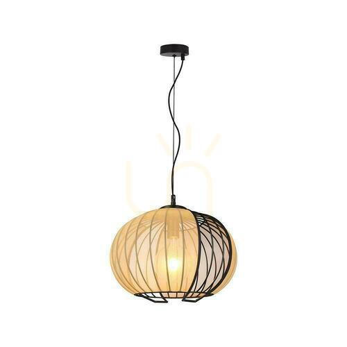 Jelölje be V-TAC E27 függőlámpa 400x350 mm matt fekete, bézs VT-89011