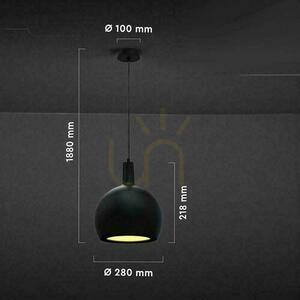 V-TAC E27 280x218mm fekete VT-89020 függőlámpa 3 év garancia 2 V-TAC E27 280x218mm fekete VT-89020 függőlámpa 3 év garancia small 2