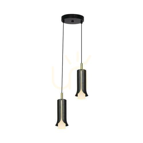 Jelölje be V-TAC 2X10W LED-es függő lámpatest 177x20cm füstszürke, arany VT-89026 3000K 1200lm