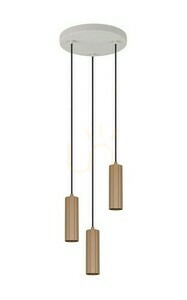 Trio SOKA 367730365 függőlámpa, kávébarna, 3×GU10, Ø28 cm small 3