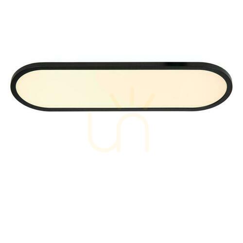 Jelölje be Lucide ELLY fekete LED mennyezeti lámpa 60 cm távirányítós 24W CCT