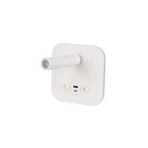 LED-es lámpatest V-TAC 8W COB CREE fali lámpa fehér szálloda ágy USB + USB C kapcsoló VT-80068-W 3000K 830lm 2 év garancia 3 LED-es lámpatest V-TAC 8W COB CREE fali lámpa fehér szálloda ágy USB + USB C kapcsoló VT-80068-W 3000K 830lm 2 év garancia small 3