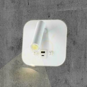LED-es lámpatest V-TAC 8W COB CREE fali lámpa fehér szálloda ágy USB + USB C kapcsoló VT-80068-W 3000K 830lm 2 év garancia 8 LED-es lámpatest V-TAC 8W COB CREE fali lámpa fehér szálloda ágy USB + USB C kapcsoló VT-80068-W 3000K 830lm 2 év garancia small 8