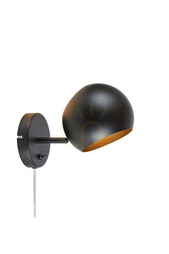 Jelölje be Fali lámpa Markslojd EDGAR fekete fém 24 cm 108753