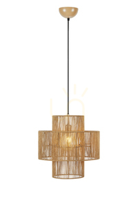 Függőlámpa Markslojd SOGA 108767 természetes juta acél 40 cm small 0