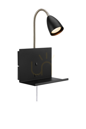 Jelölje be Fali lámpa Markslojd Cuarto 108855 fekete 30 cm