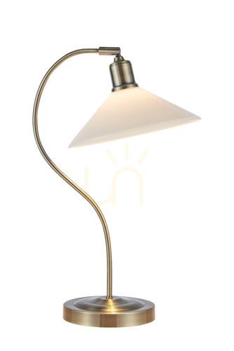 Jelölje be Asztali lámpa Markslojd VELA 108863 fehér antik sárgaréz 49 cm