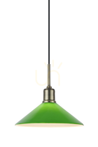 Jelölje be Függőlámpa Markslojd VELA 108868 zöld antik sárgaréz 25 cm