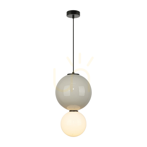 Jelölje be Italux Pieve LED függőlámpa fehér/szürke 25 cm PND-95221-1L-GR