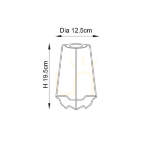 Endon fehér acél árnyékoló hordozó 12,5 cm small 1
