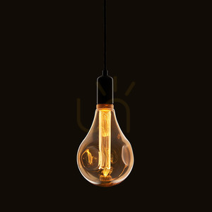 LED Globe lámpa Endon E27 borostyán üveg 2,5W 24,3 cm small 2