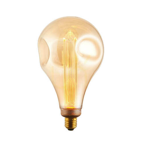 Jelölje be LED Globe lámpa Endon E27 borostyán üveg 2,5W 24,3 cm