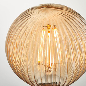 Ribb dekoratív LED izzó E27 4W 400lm 2000K borostyán G125 gömb Ø12,5 cm 80179 Endon small 4
