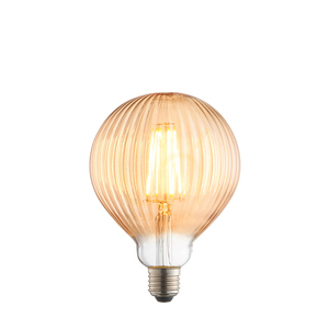 Ribb dekoratív LED izzó E27 4W 400lm 2000K borostyán G125 gömb Ø12,5 cm 80179 Endon small 0