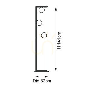 Endon Teo szálcsiszolt aranyszínű állólámpa, fehér opálüveg, 3×G9 141 cm small 2