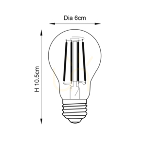 E27 LED izzószál GLS izzó átlátszó Endon small 1