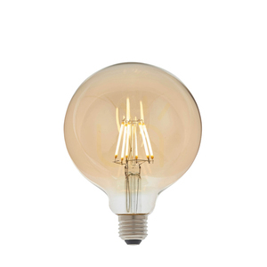 E27 LED izzószálas gömb izzó borostyán Endon 6W 12,5 cm small 0