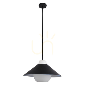Függőlámpa Endon Tokyo fekete E27 Ø38 cm acél üveg small 7