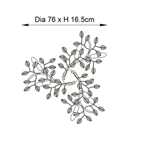 Plafon Endon Linette aranysárga acél E14 dimmelhető 76 cm 6 lámpás small 2
