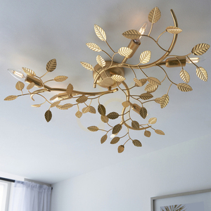 Plafon Endon Linette aranysárga acél E14 dimmelhető 76 cm 6 lámpás small 3