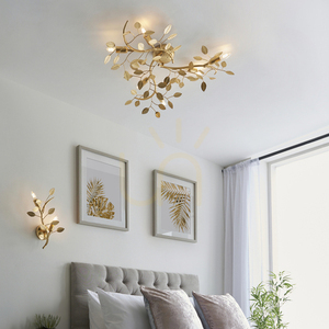 Plafon Endon Linette aranysárga acél E14 dimmelhető 76 cm 6 lámpás small 4
