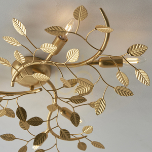Plafon Endon Linette aranysárga acél E14 dimmelhető 76 cm 6 lámpás small 6