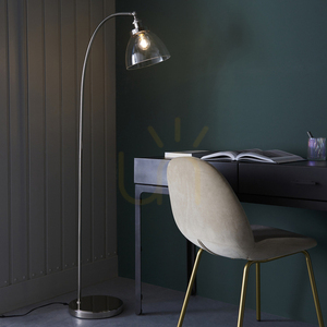 Állólámpa Endon Hansen ezüst acél üveg E27 152 cm small 3
