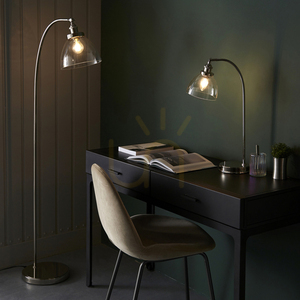 Állólámpa Endon Hansen ezüst acél üveg E27 152 cm small 4