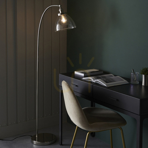 Állólámpa Endon Hansen ezüst acél üveg E27 152 cm small 5