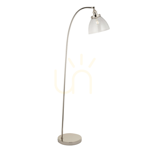 Jelölje be Állólámpa Endon Hansen ezüst acél üveg E27 152 cm