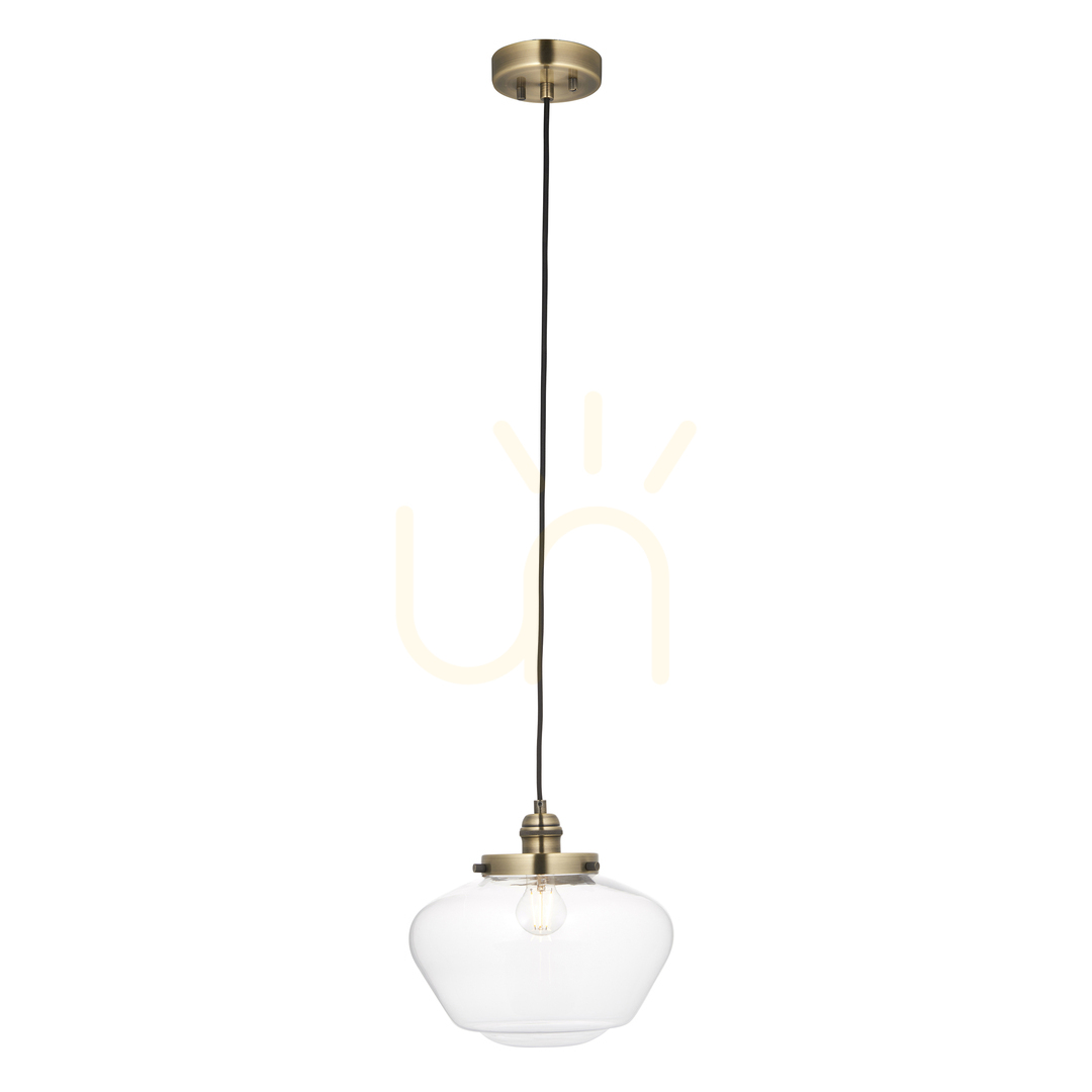 Kilátás Függőlámpa Endon Camberley sárgaréz E27 30 cm 1 lámpa Függőlámpa Endon Camberley sárgaréz E27 30 cm 1 lámpa
