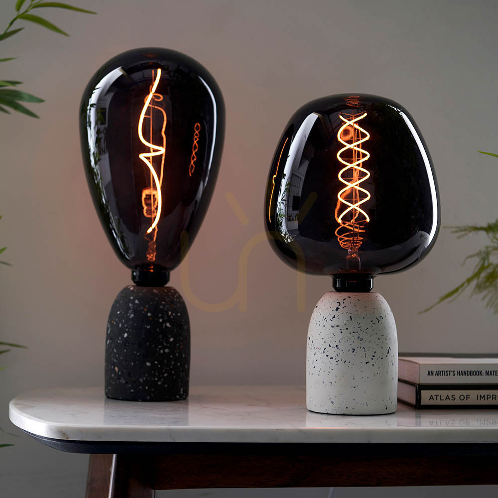 Jelölje be Endon Wisp füstös üveg mennyezeti lámpa E27 4W 30,8 cm Endon Wisp füstös üveg mennyezeti lámpa E27 4W 30,8 cm
