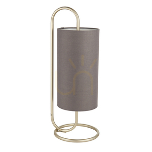 Asztali lámpa Endon Klip szürke szövet E27 steel 50 cm small 6